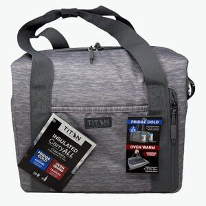 Titan by Artic Zone Insulated Carry All - Converts from Duffel to Tote (Grey)